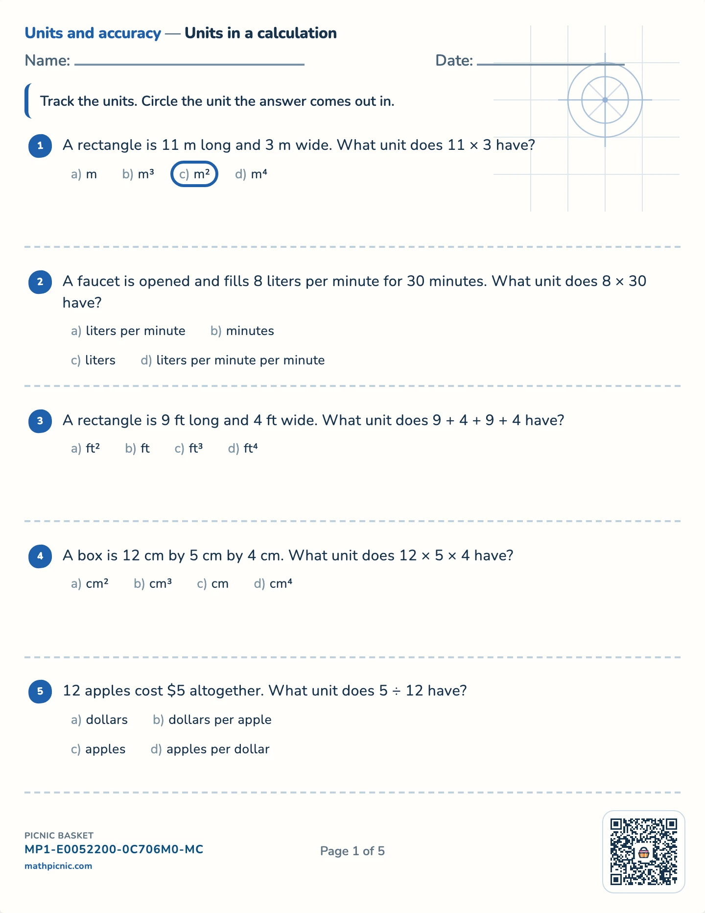 Units and accuracy pack — Do the units work? worksheet