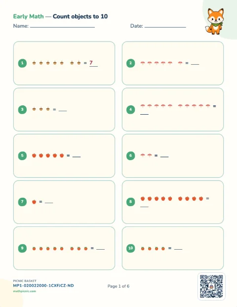 Number sense pack preview