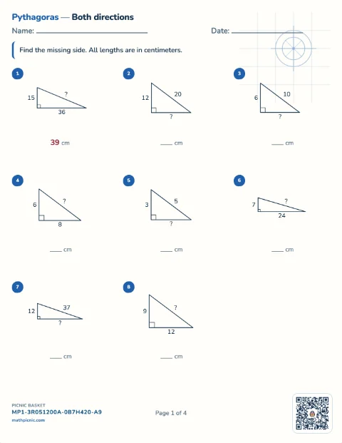 Right triangles pack preview