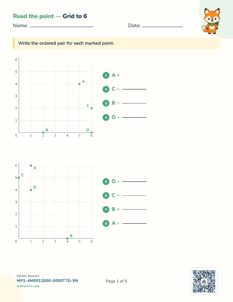 The coordinate plane pack preview