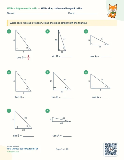 Trigonometry pack preview