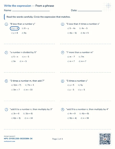 Writing expressions pack preview