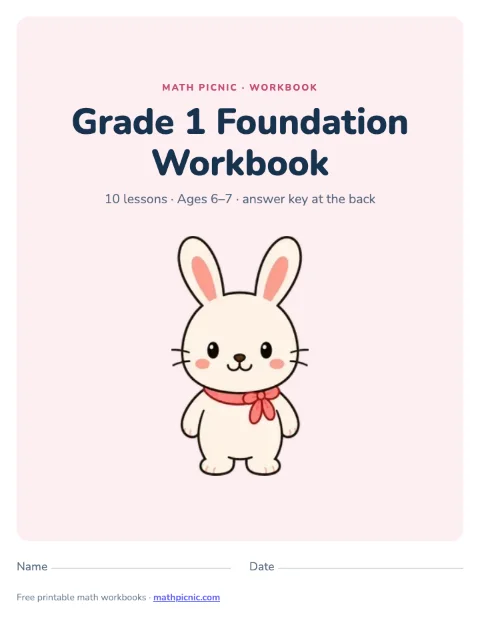 1st Grade Math Workbook: Foundation cover