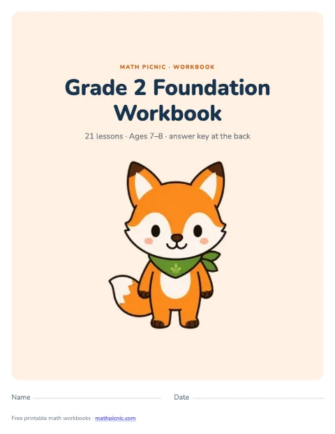 2nd Grade Math Workbook: Foundation cover