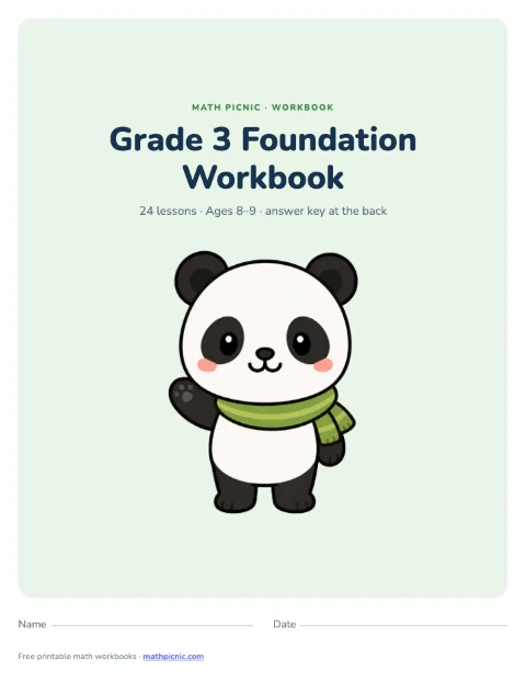 3rd Grade Math Workbook: Foundation cover