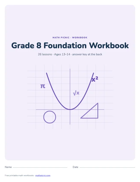 8th Grade Math Workbook: Foundation cover