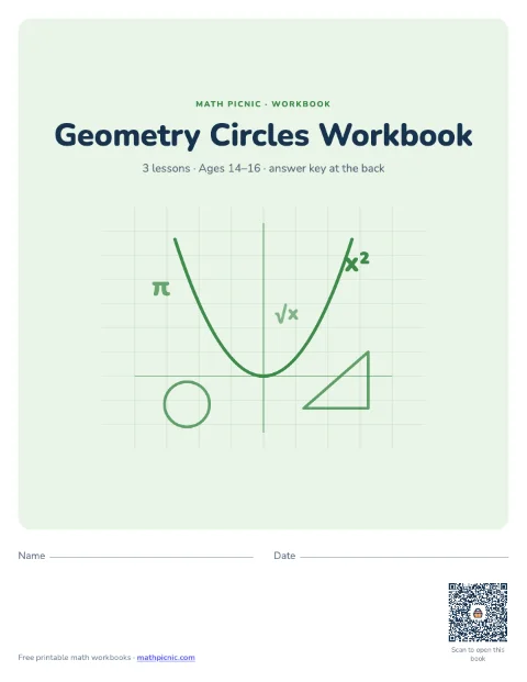 Geometry Circles Workbook cover