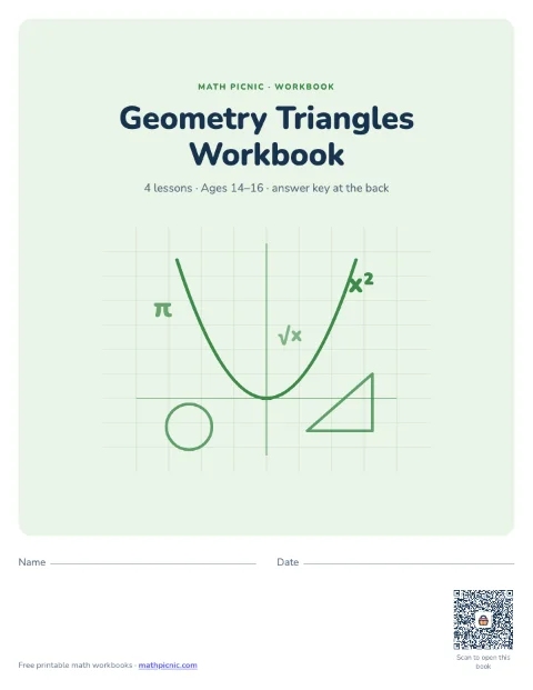 Geometry Triangles Workbook cover