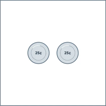 Coins and Amounts — the same amount can be made of different coins