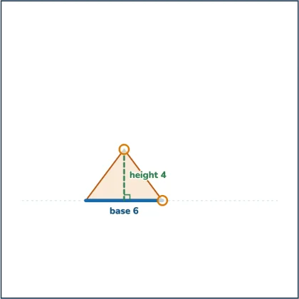Triangle Area — a triangle's area needs only base and height